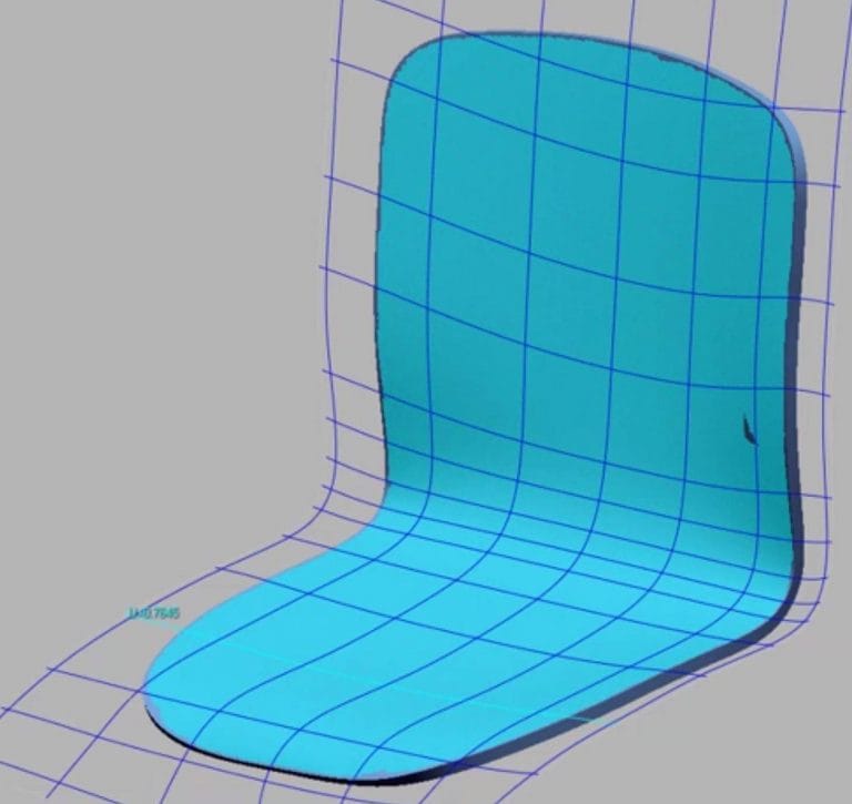 Reverse-Engineering ergonomischer Sitzfläche