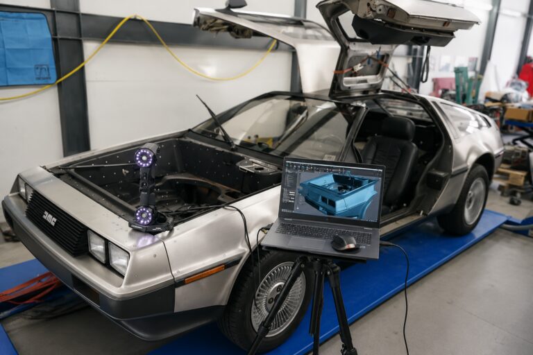 3D-Scan für die Elektrifizierung eines Delorean