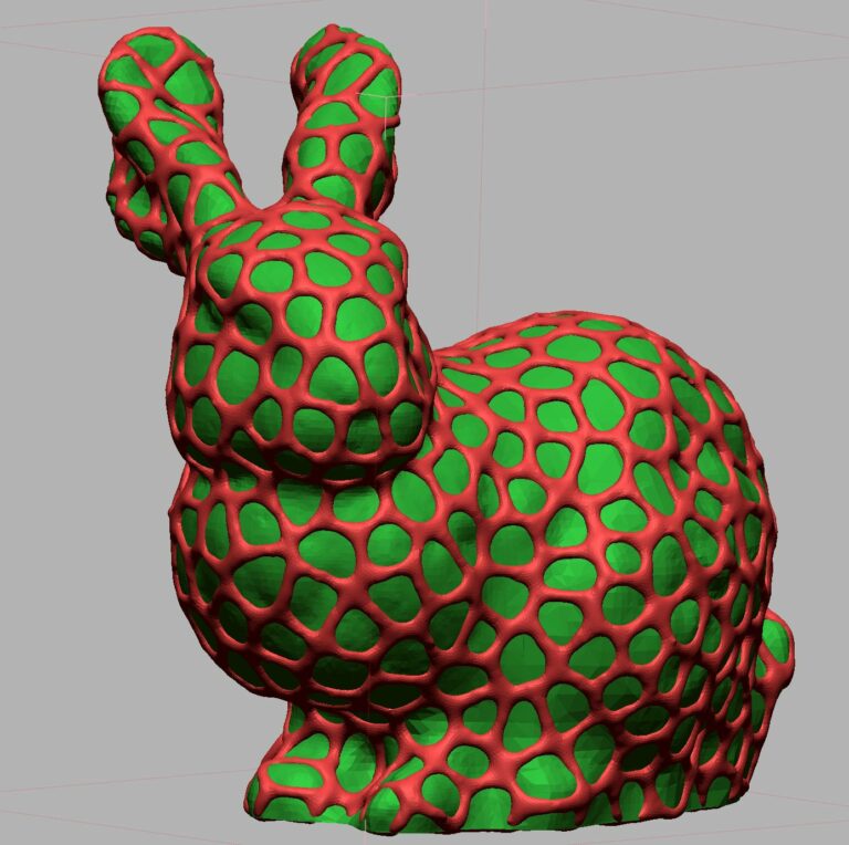 Der Standford Bunny als Voronoi Netz
